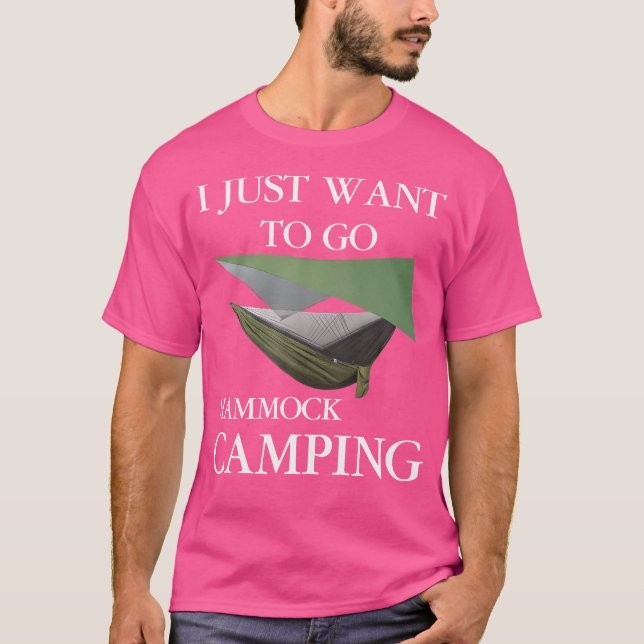 T-shirt Je Veux Juste Aller Hammock Camping (Devant)