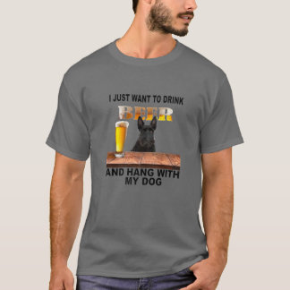 T-shirt Je Veux Juste Boire De La Bière