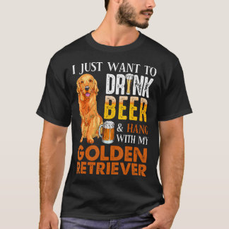 T-shirt Je Veux Juste Boire De La Bière Et Accrocher Avec