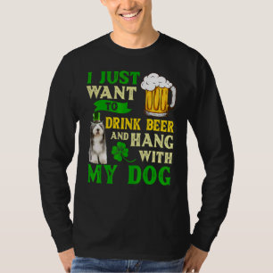 T-shirt Je Veux Juste Boire De La Bière Et Accrocher Avec