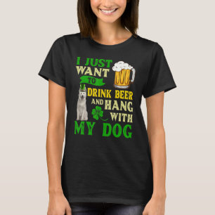 T-shirt Je Veux Juste Boire De La Bière Et Accrocher Avec 