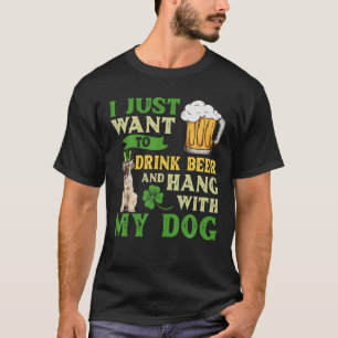 T-shirt Je Veux Juste Boire De La Bière Et Accrocher Avec