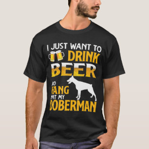 T-shirt Je Veux Juste Boire De La Bière Et Accrocher Avec