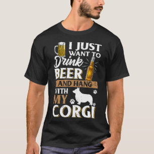 T-shirt Je veux juste boire de la bière et caresser ma biè
