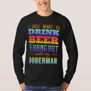 T-shirt Je Veux Juste Boire De La Bière Et Me Détendre Ave