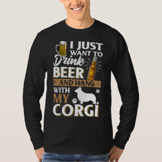 T-shirt Je Veux Juste Boire De La Bière Et Pet Ma Bière Co