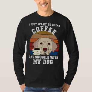 T-shirt Je Veux Juste Boire Du Café Et De La Confiture Ave