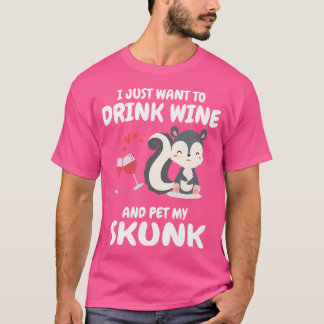 T-shirt Je Veux Juste Boire Du Vin Et Pet Mon Amoureux De 
