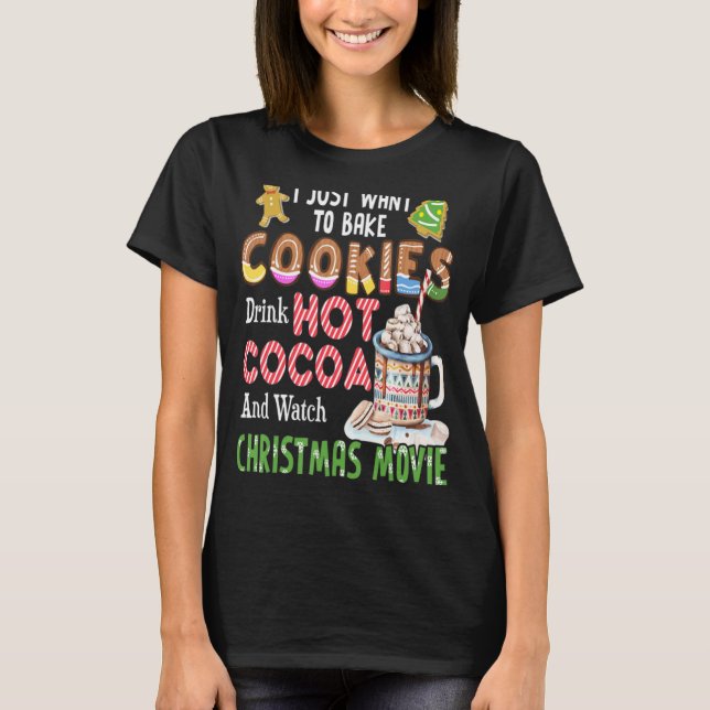 T-shirt Je Veux Juste Cuire Des Cookies Boire Du Coca Chau (Devant)