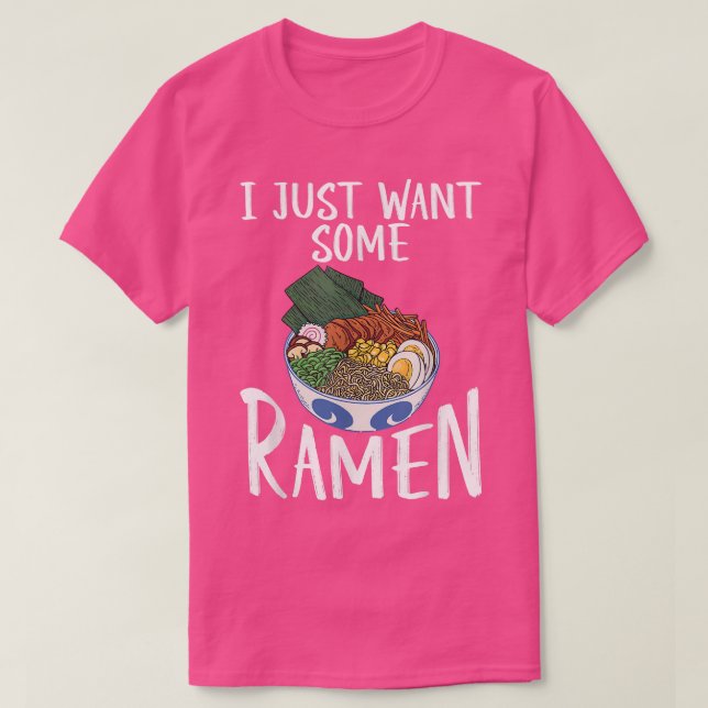 T-shirt Je veux juste du Ramen (Design devant)