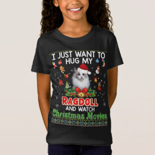 T-Shirt Je Veux Juste Embrasser Mon Chat De Ragdoll Et Reg