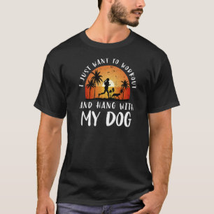 T-shirt Je Veux Juste Entraîner Exécuter Marche Jog et Han