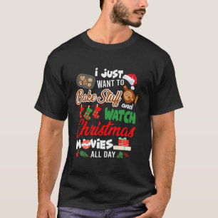 T-shirt Je veux juste faire cuire des trucs Regarder le fi