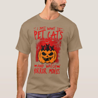 T-shirt Je veux juste que les chats d'animaux de compagnie