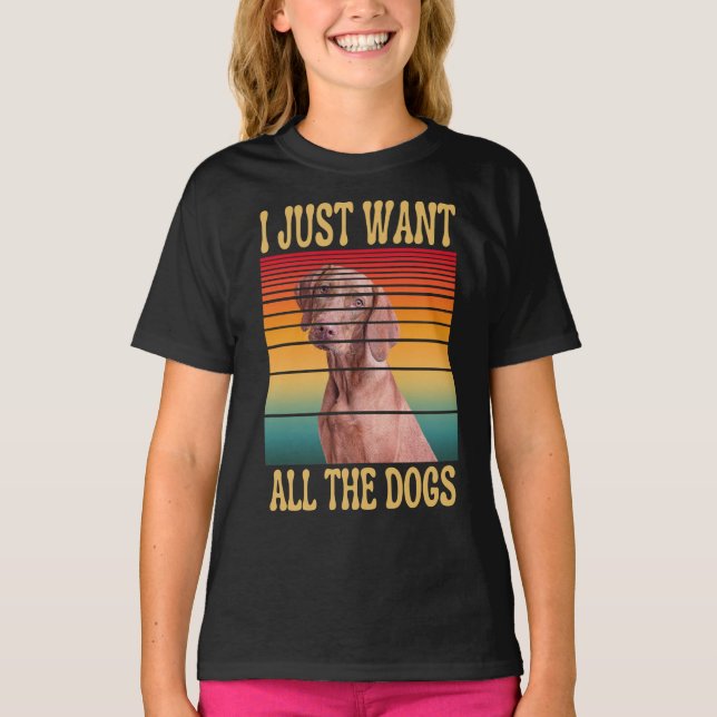 T-Shirt JE VEUX JUSTE TOUS LES CHIENS (Devant)