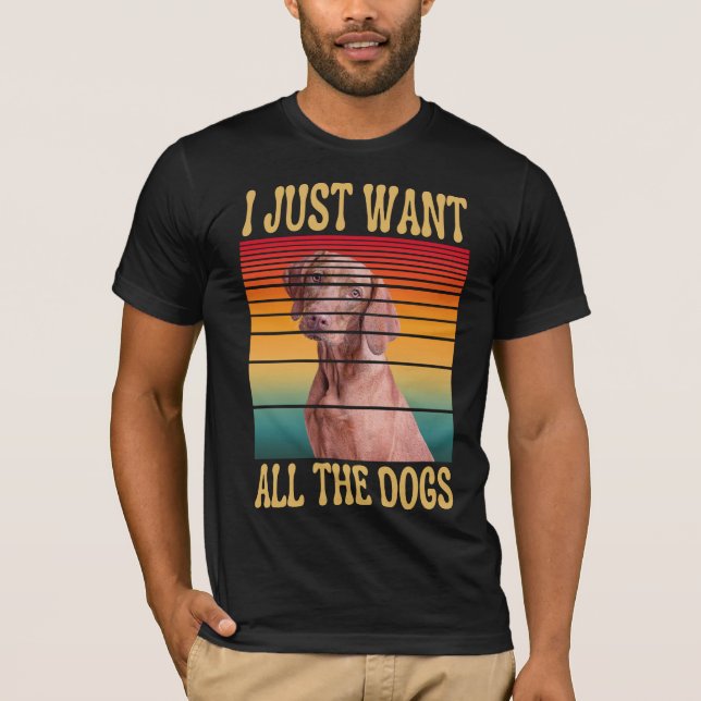 T-Shirt JE VEUX JUSTE TOUS LES CHIENS (Devant)