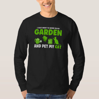 T-shirt Je Veux Juste Travailler Dans Mon Jardin Plante 1