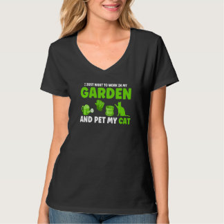 T-shirt Je Veux Juste Travailler Dans Mon Jardin Plante 1