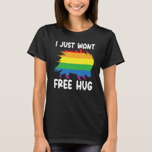 T-shirt Je Veux Juste Un Hug Libre