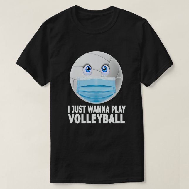 T-shirt Je Veux Juste Volley-ball (Design devant)