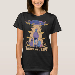 T-shirt Je veux laisser Aliens OVNI Sarcastic Beaming up R