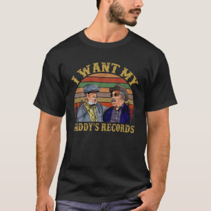T-shirt Je veux les enregistrements de mon papa Retro Vint