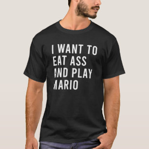 T-shirt Je Veux Manger Comme Et Jouer De Vidéos Vidéos Drô