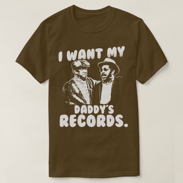 T-shirt je veux mes archives daddy (Design devant)