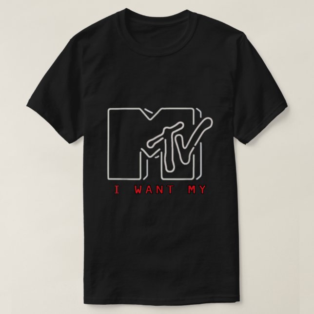 T-shirt Je Veux Mon Neon MTV (Design devant)
