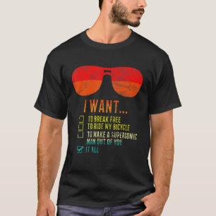 T-shirt Je Veux Monter Mon Vélo Il Toutes Les Lunettes De 
