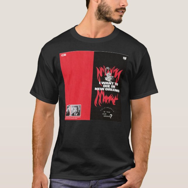 T-shirt Je Veux Mourir À La Nouvelle-Orléans   (Devant)