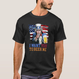 T-shirt Je Veux Que Tu Me Trouves Une Bière, Une Chemise É