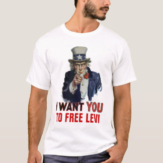 T-shirt Je veux que vous "LIBÉRIEZ LEVI".