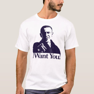 T-shirt Je veux que vous… votiez Obama