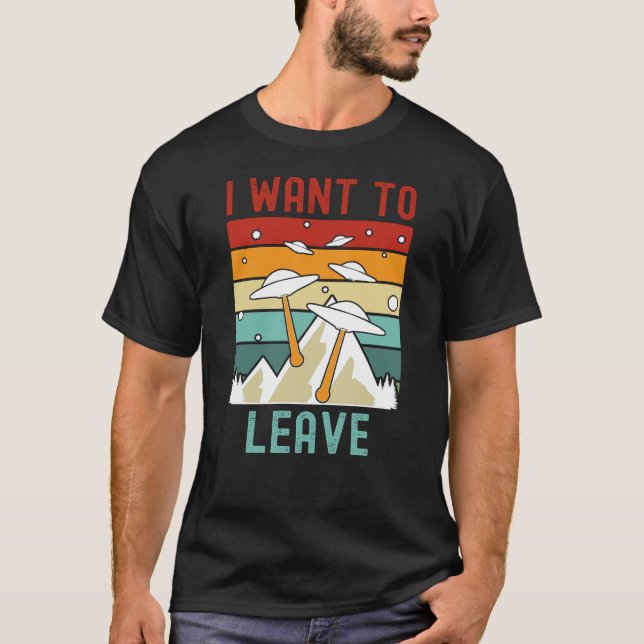 T-shirt Je Veux Quitter Alien Lover (Devant)
