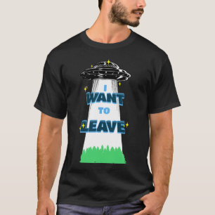 T-shirt Je veux rester dans l'espace
