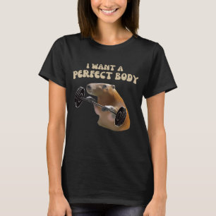 T-shirt Je Veux Un Corps Parfait. Capybara.