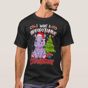 T-shirt Je Veux Un Hippopotame Pour Le Pajamas Hippo De No