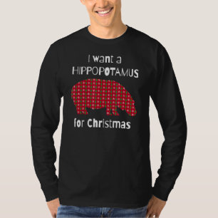 T-shirt Je veux un hippopotame pour Noël 2