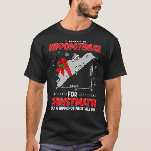 T-shirt Je Veux Une Hippopoténose Pour Enseignant Math De 