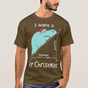 T-shirt Je Veux Une Hippopoténose Pour Noël Noël Ma