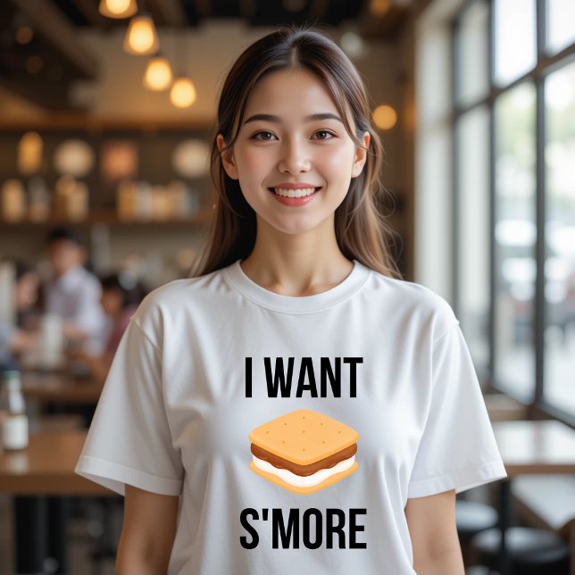 T-shirt Je Veux Une Nourriture Plus Drôle (Créateur téléchargé)