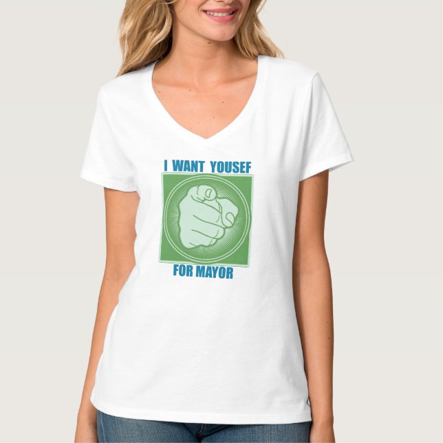 T-SHIRT JE VEUX YOUSEF COMME MAIRE (Devant)