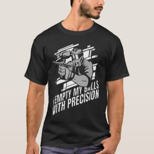 T-shirt Je Vide Mes Boules Avec Paintballer Précis Paintb