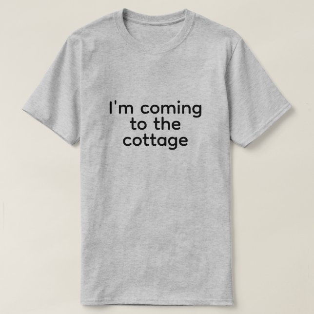 T-shirt je viens au chalet (Design devant)