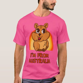 T-shirt Je viens d'Australie Wombat