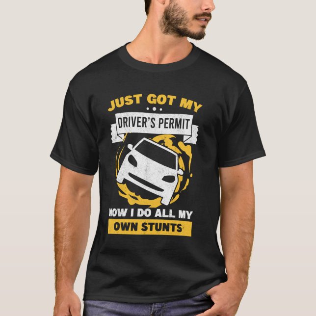 T-shirt Je Viens D'Avoir Mon Permis De Pilote Permis De Vo (Devant)