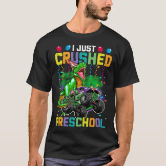T-shirt Je viens de broyer Dinosaure pré-école garçons enf