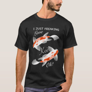 T-shirt Je viens de freaking Love Koi Chinois Koi Poisson