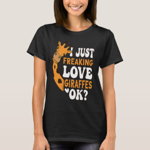 T-shirt Je viens de freiner des girafes d'amour pour les e